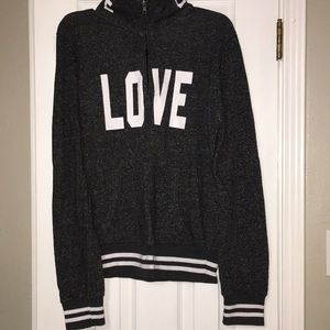 LOVE half zip hoodie